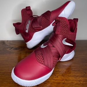 New Boys Nike LeBron Soldier 12 TB Team Red size 6